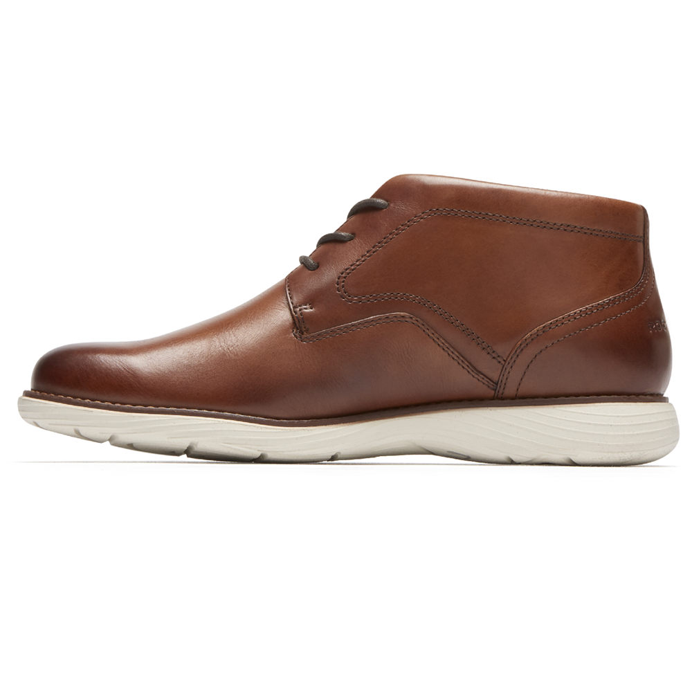 Botas Rockport Hombre Mexico - Garett Chukka Marrom - UVJEO2609